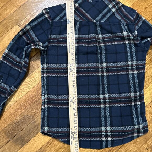 Machine Custom Co. Mens Sz Small Flannel Shirt Button-Up Long-Sleeve Plaid - Picture 7 of 8
